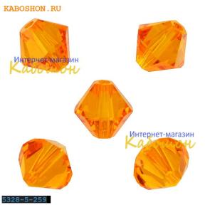 Swarovski Xilion beads 5 мм Tangerine