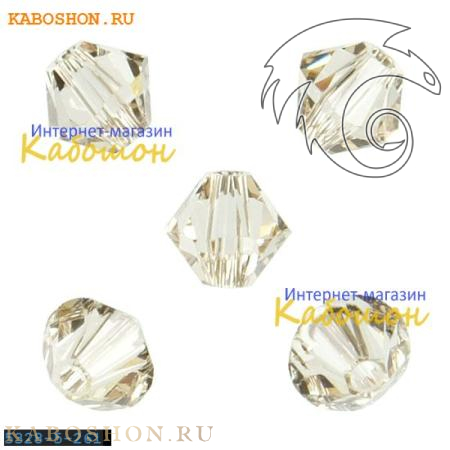 Swarovski Xilion beads 5 мм Light Silk 5328-5-261