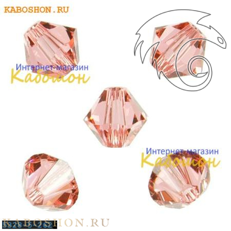 Swarovski Xilion beads 5 мм Rose Peach 5328-5-262