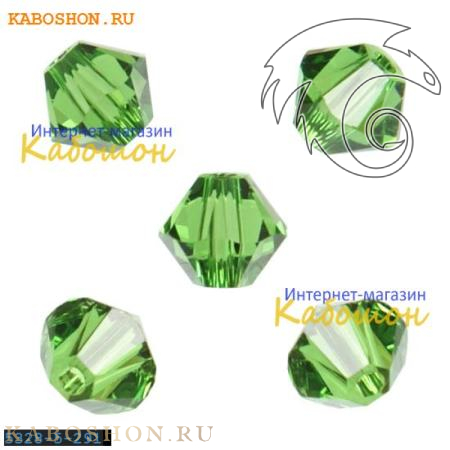 Swarovski Xilion beads 5 мм Fern Green 5328-5-291