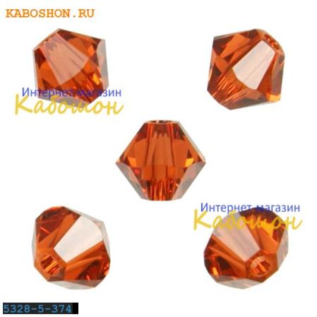 Swarovski Xilion beads 5 мм Indian Red