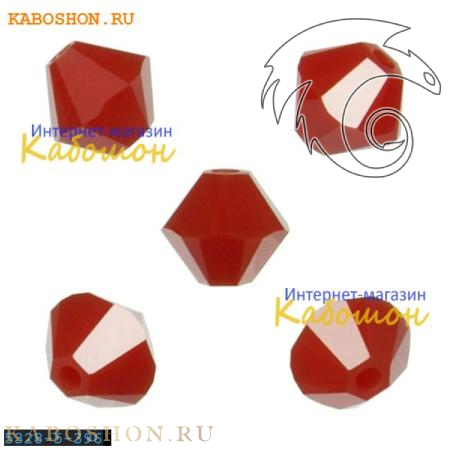 Swarovski Xilion beads 5 мм Dark Red Coral 5328-5-396