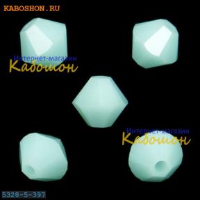 Swarovski Xilion beads 5 мм Mint Alabaster