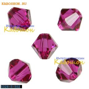 Swarovski Xilion beads 5 мм Fuchsia