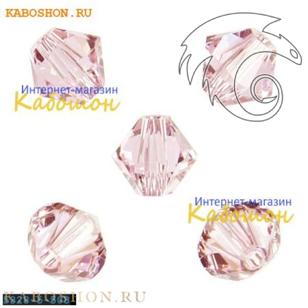 Swarovski Xilion beads 5 мм Rosaline 5328-5-508