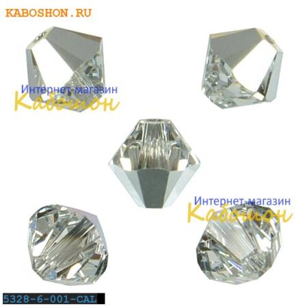 Swarovski Xilion beads 6 мм Crystal Comet Argent Light