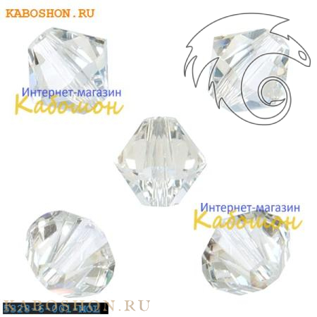 Swarovski Xilion beads 6 мм Crystal Moonlight 5328-6-001-MOL