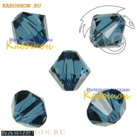 Swarovski Xilion beads 6 мм Montana 5328-6-207