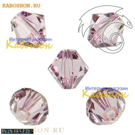 Swarovski Xilion beads 6 мм Light Amethyst 5328-6-212