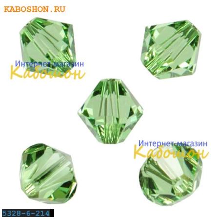 Swarovski Xilion beads 6 мм Peridot