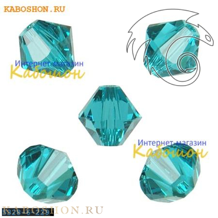 Swarovski Xilion beads 6 мм Blue Zircone 5328-6-229