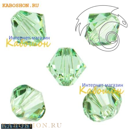 Swarovski Xilion beads 6 мм Chrysolite 5328-6-238