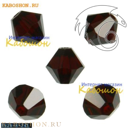 Swarovski Xilion beads 6 мм Garnet 5328-6-241