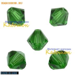 Swarovski Xilion beads 6 мм Dark Moss Green