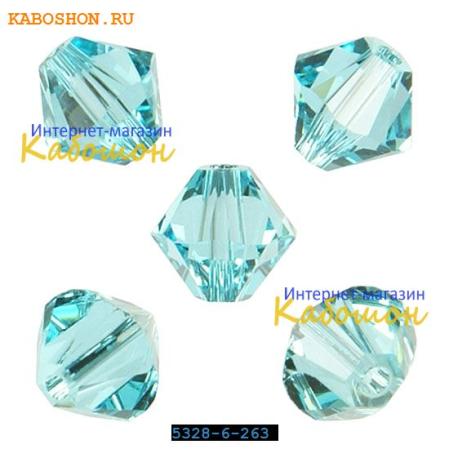 Swarovski Xilion beads 6 мм Light Turquoise