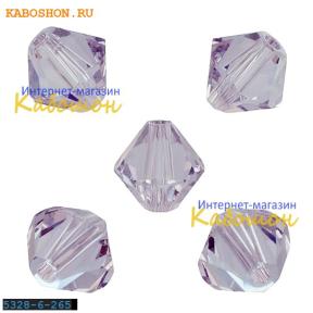 Swarovski Xilion beads 6 мм Smoky Mauve