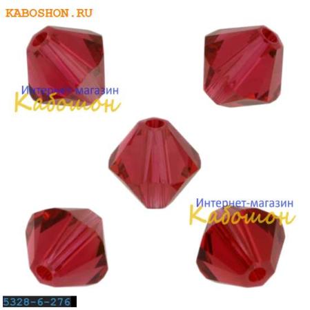 Swarovski Xilion beads 6 мм Scarlet
