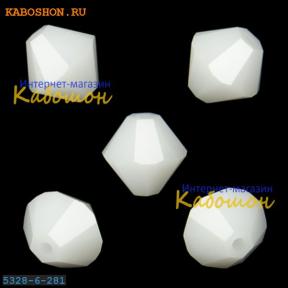 Swarovski Xilion beads 6 мм White Alabaster