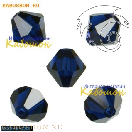 Swarovski Xilion beads 6 мм Dark Indigo 5328-6-288