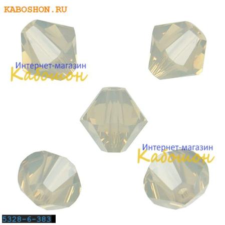 Swarovski Xilion beads 6 мм Light Grey Opal