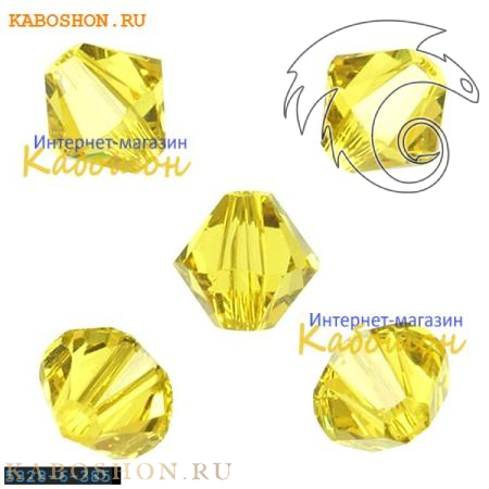 Swarovski Xilion beads 6 мм Lime 5328-6-385