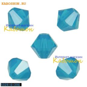 Swarovski Xilion beads 6 мм Caribbean Blue Opal