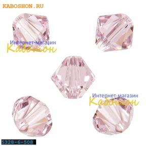 Swarovski Xilion beads 6 мм Rosaline