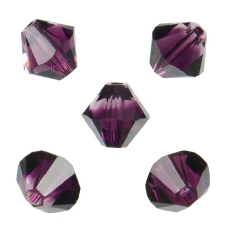 Swarovski Xilion beads 6 мм Amethyst Blend