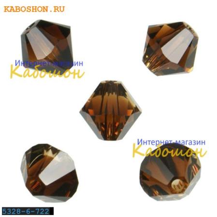 Swarovski Xilion beads 6 мм Topaz Blend