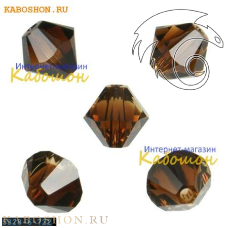 Swarovski Xilion beads 6 мм Topaz Blend 5328-6-722