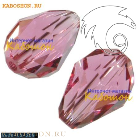 Swarovski Teardrop Bead 10,5 мм Rose 5500-10-209