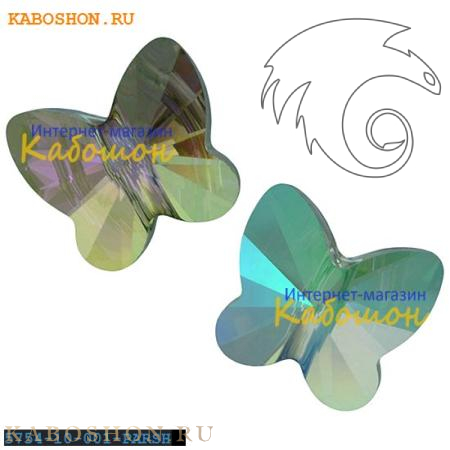 Swarovski Butterfly Bead 10 мм Crystal Paradise Shine 5754-10-001-PARSH