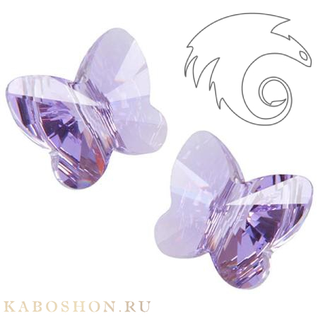 Swarovski Butterfly Bead 12 мм Violet 5754-12-371