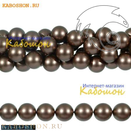 Жемчуг Swarovski 12 мм Crystal Velvet Brown 5810-12-951