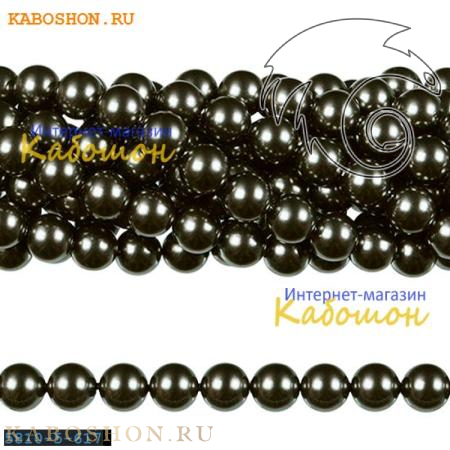 Жемчуг Swarovski 5 мм Crystal Dark Grey 5810-5-617