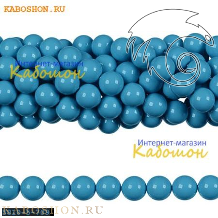 Жемчуг Swarovski 5 мм Crystal Turquoise 5810-5-709