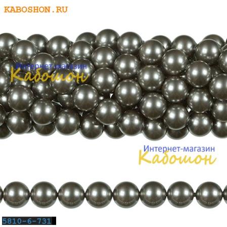 Жемчуг Swarovski 6 мм Crystal Grey