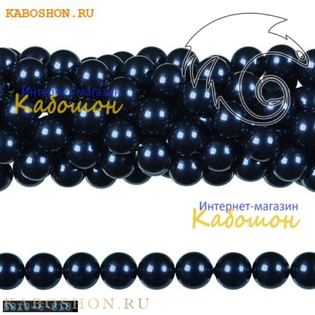 Жемчуг Swarovski 6 мм Crystal Night Blue 5810-6-818