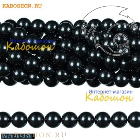 Жемчуг Swarovski 8 мм Crystal Black 5810-8-298