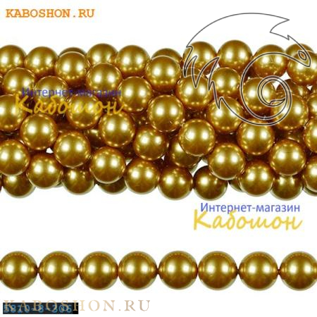 Жемчуг Swarovski 12 мм Crystal Bright Gold 5810-12-306