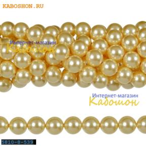 Жемчуг Swarovski 12 мм Crystal Light Gold