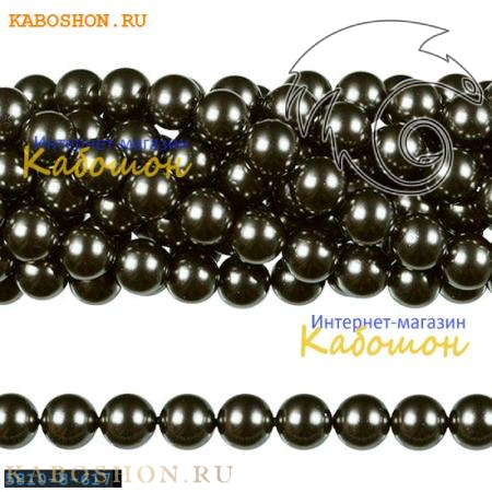 Жемчуг Swarovski 12 мм Crystal Dark Grey 5810-12-617