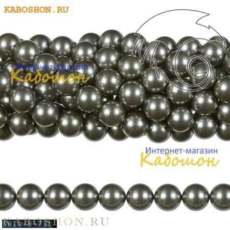 Жемчуг Swarovski 10 мм Crystal Grey 5810-10-731