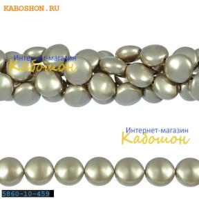 Жемчуг Swarovski 10х6 мм Crystal Platinum