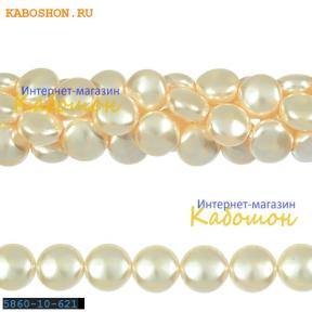 Жемчуг Swarovski 10х6 мм Crystal Creamrose