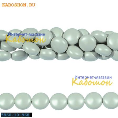 Жемчуг Swarovski 10х6 мм Crystal Pastel Grey