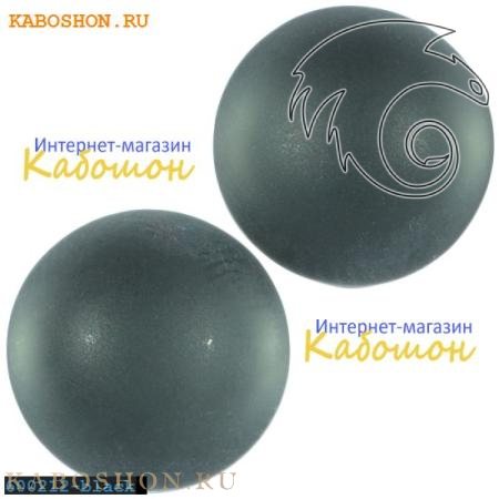 Кабошон круглый матовый черный 20 мм 600220-black