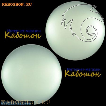 Кабошон круглый матовый серебро 16 мм 600216-silver