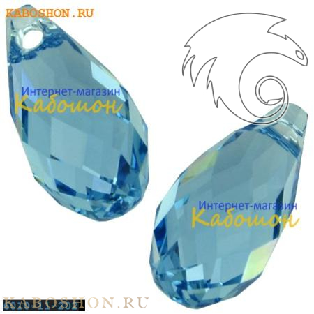 Swarovski Briolette 11х5,5 мм Aquamarine 6010-11-202