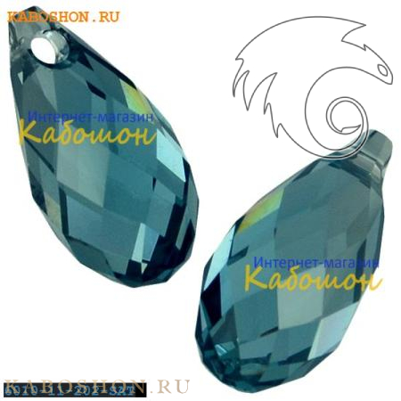 Swarovski Briolette 11х5,5 мм Aquamarine Satin 6010-11-202-SAT